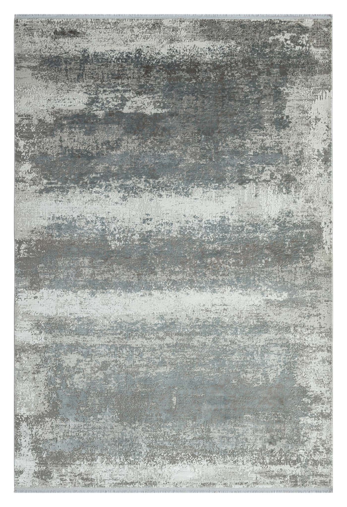 Le Canvas Dacre — Grey rug, top-down view