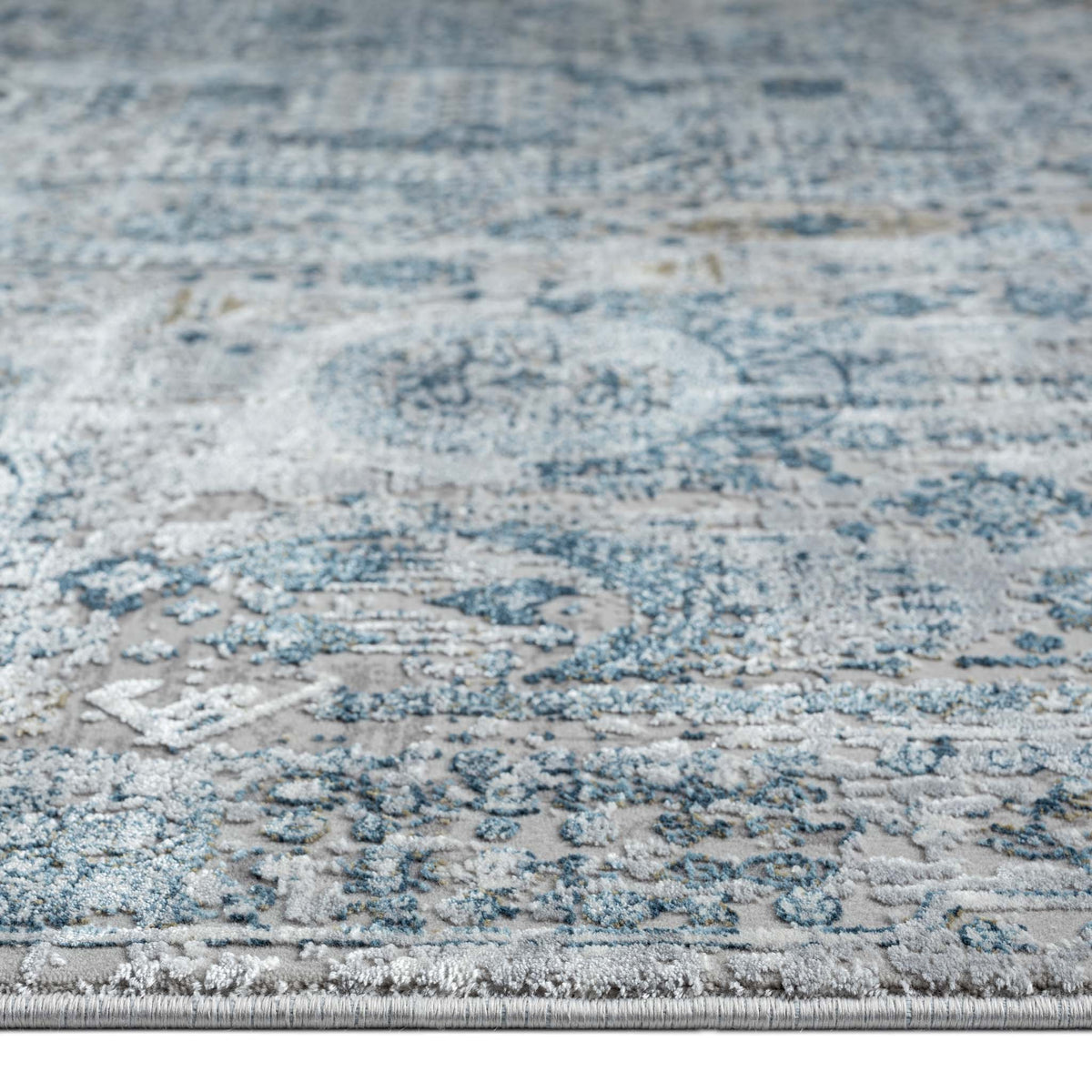 Le Canvas Greer — Grey rug, construction and pile height