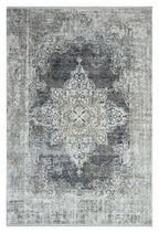 Le Canvas Voss — Dark grey rug, top-down view