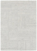 Le Canvas Lumen — Silver rug, top-down view