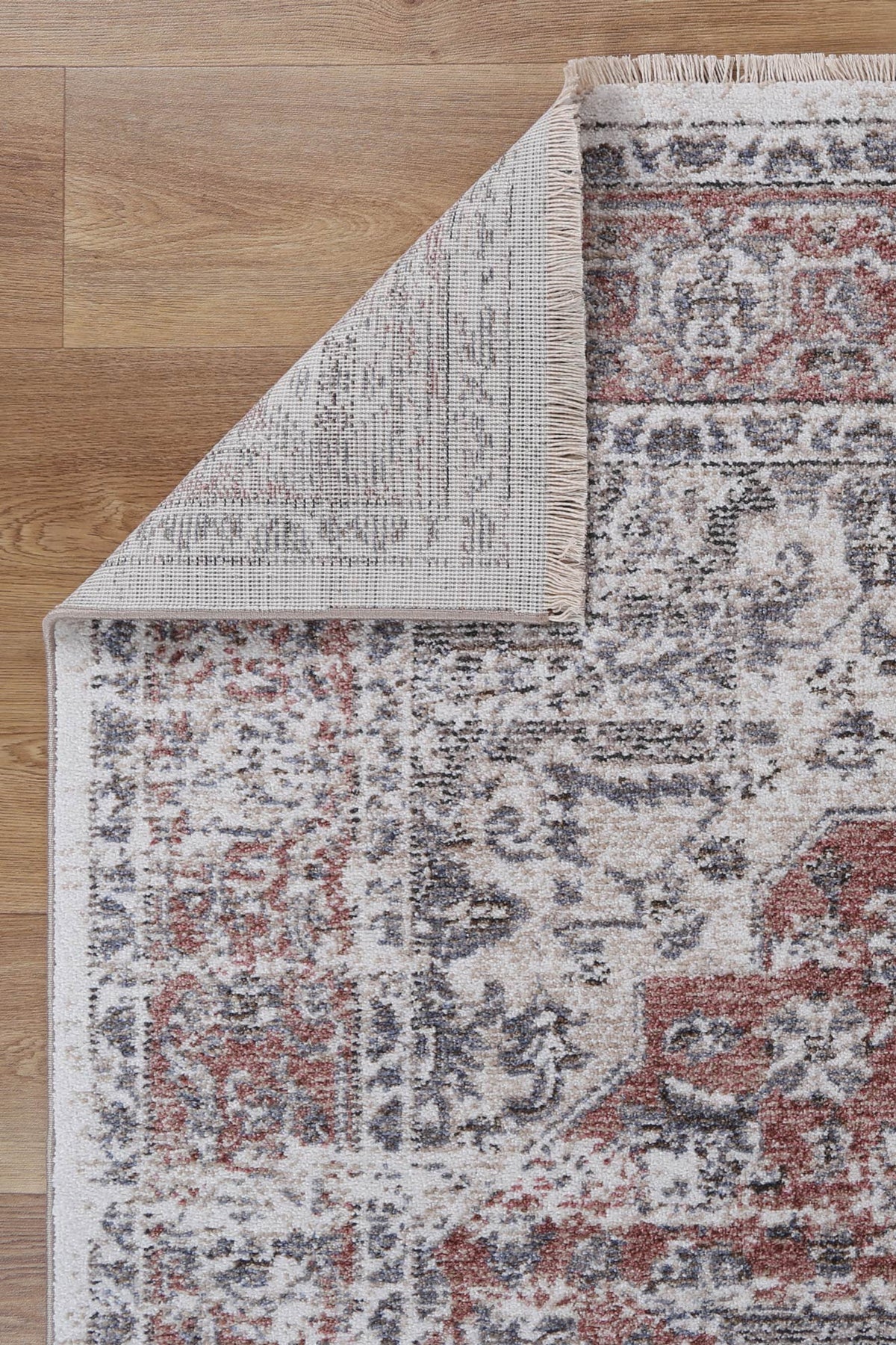 Le Canvas Otira — Multi rug, showing rug back weave and edge finish