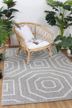 Le Canvas Linden — Grey rug, in-room view 1