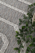 Le Canvas Linden — Grey rug, in-room view 4