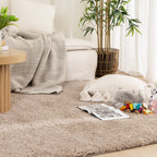 Le Canvas Sable — Taupe rug, in-room view 4