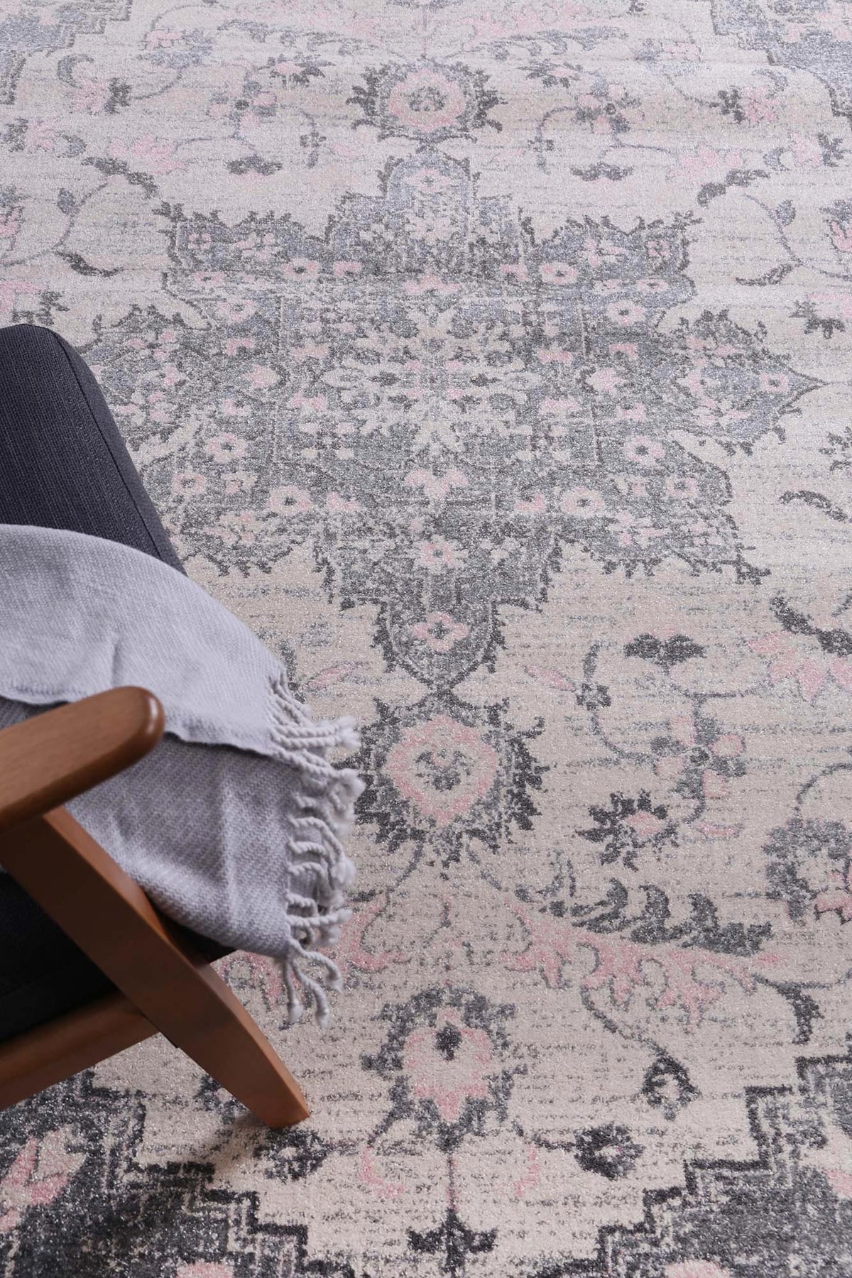 Le Canvas Astra — Grey Ivory rug, in-room view 5