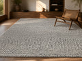 Le Canvas Kira — Grey rug styled in a living room