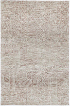 Le Canvas Taran — Rust tribal rug, top-down view