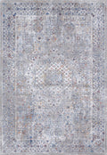 Le Canvas Auden Blue — full rug, top-down view