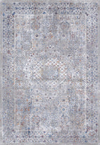 Le Canvas Auden Blue — full rug, top-down view