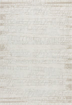 Le Canvas Cora Linen — full rug, top-down view