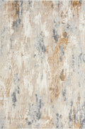 Le Canvas Dara Taupe — full rug, top-down view
