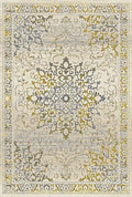 Le Canvas Esme Gold — full rug, top-down view