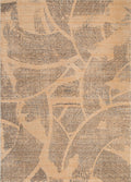 Le Canvas Faye Gold — full rug, top-down view