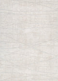 Le Canvas Galen Grey — full rug, top-down view