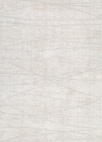 Le Canvas Galen Grey — full rug, top-down view