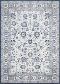 Le Canvas Idris Blue — full rug, top-down view