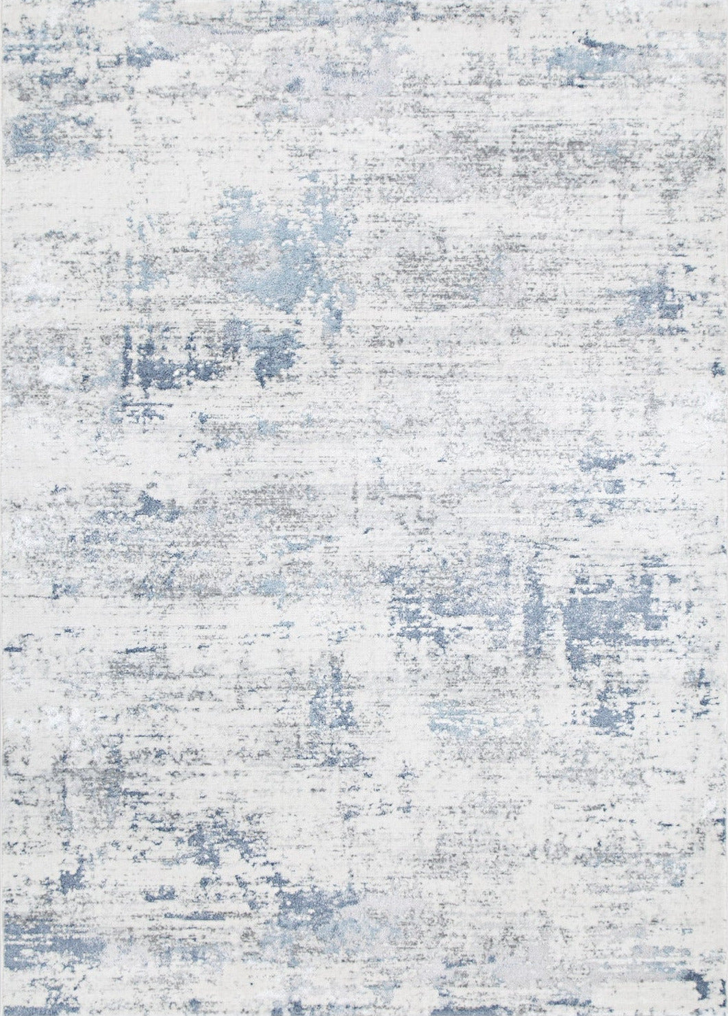 Le Canvas Isolde Blue — full rug, top-down view
