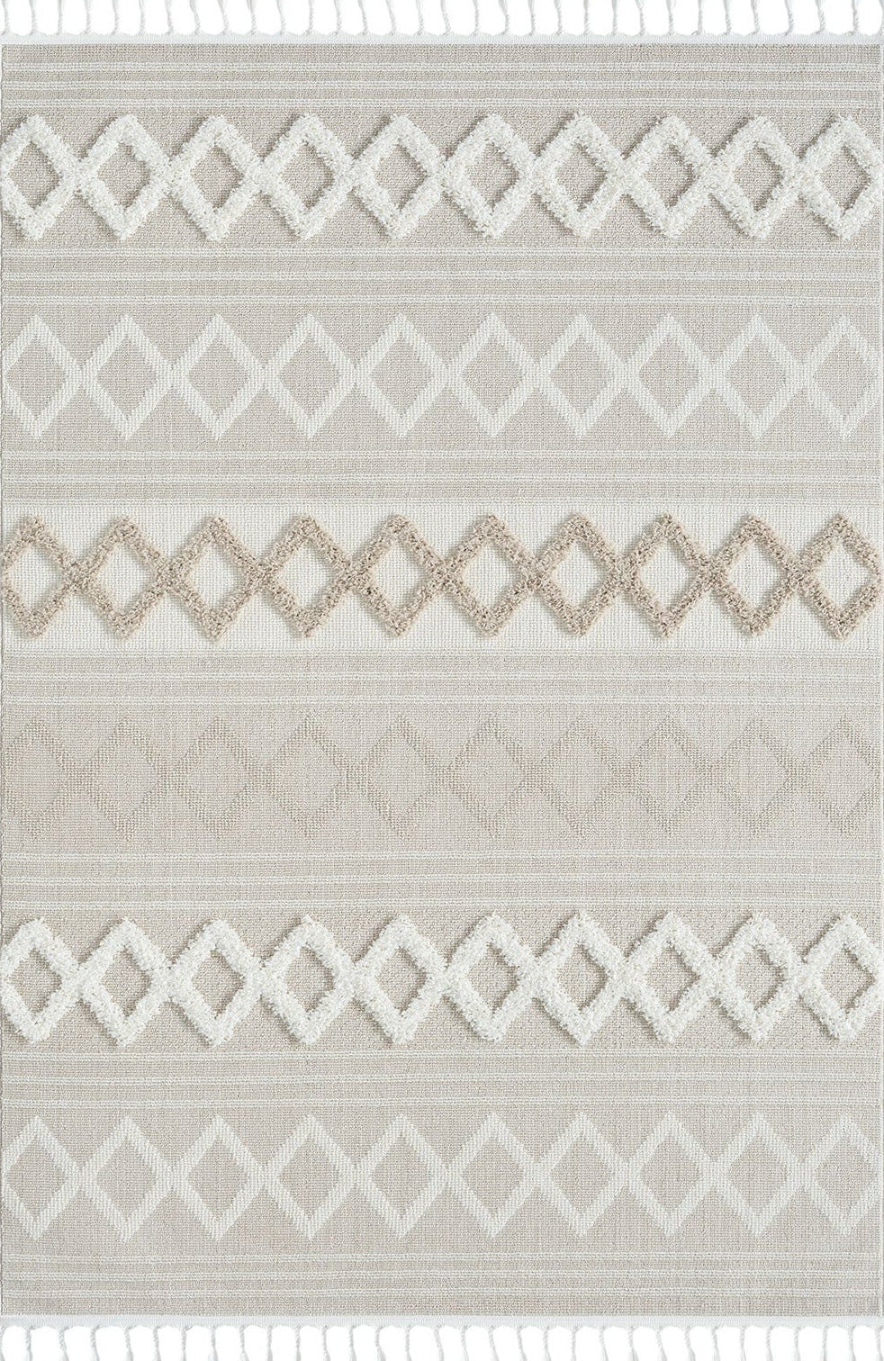 Le Canvas Maeve Fawn — full rug, top-down view