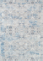 Le Canvas Niall Navy — full rug, top-down view
