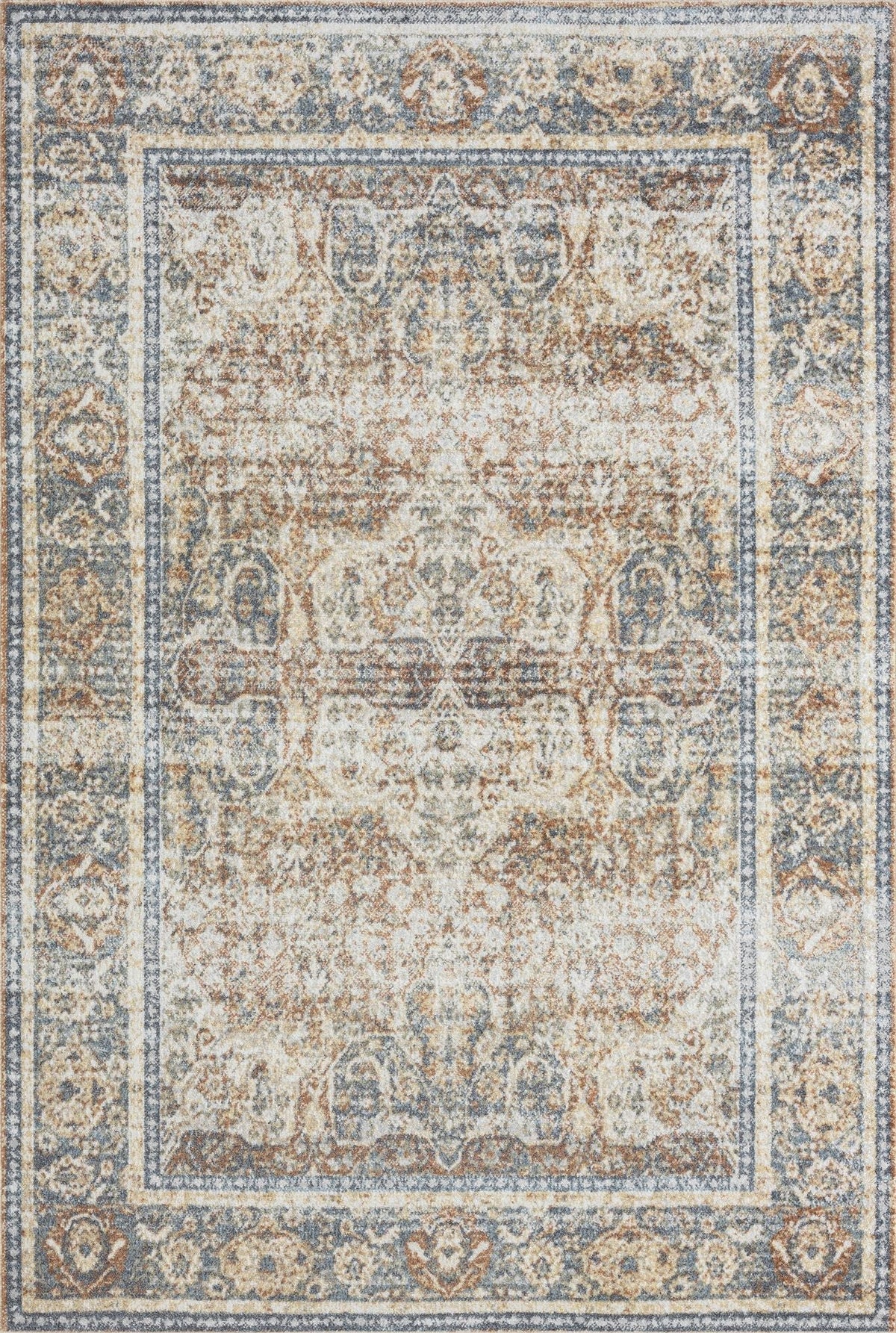 Le Canvas Noa Coral — full rug, top-down view