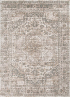 Le Canvas Olwen Olive — full rug, top-down view