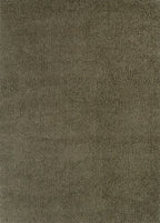 Le Canvas Rowan Olive — full rug, top-down view