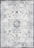 Le Canvas Selah Blue — full rug, top-down view