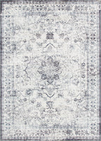 Le Canvas Selah Blue — full rug, top-down view