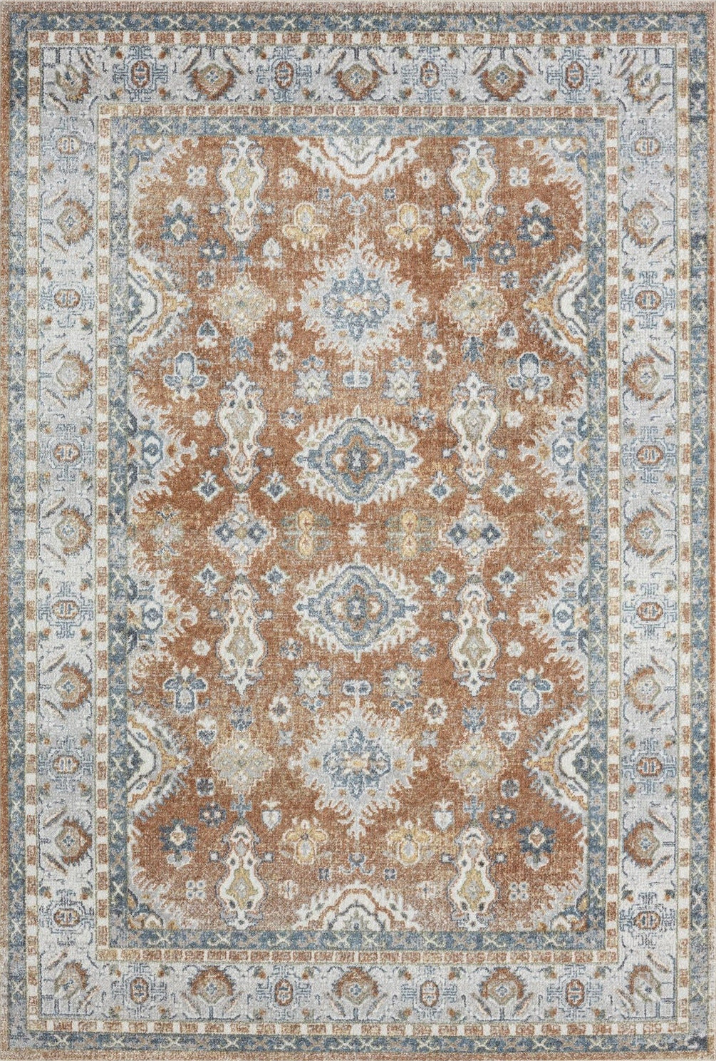 Le Canvas Talia Terra — full rug, top-down view