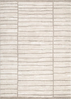 Le Canvas Wren Grey — full rug, top-down view
