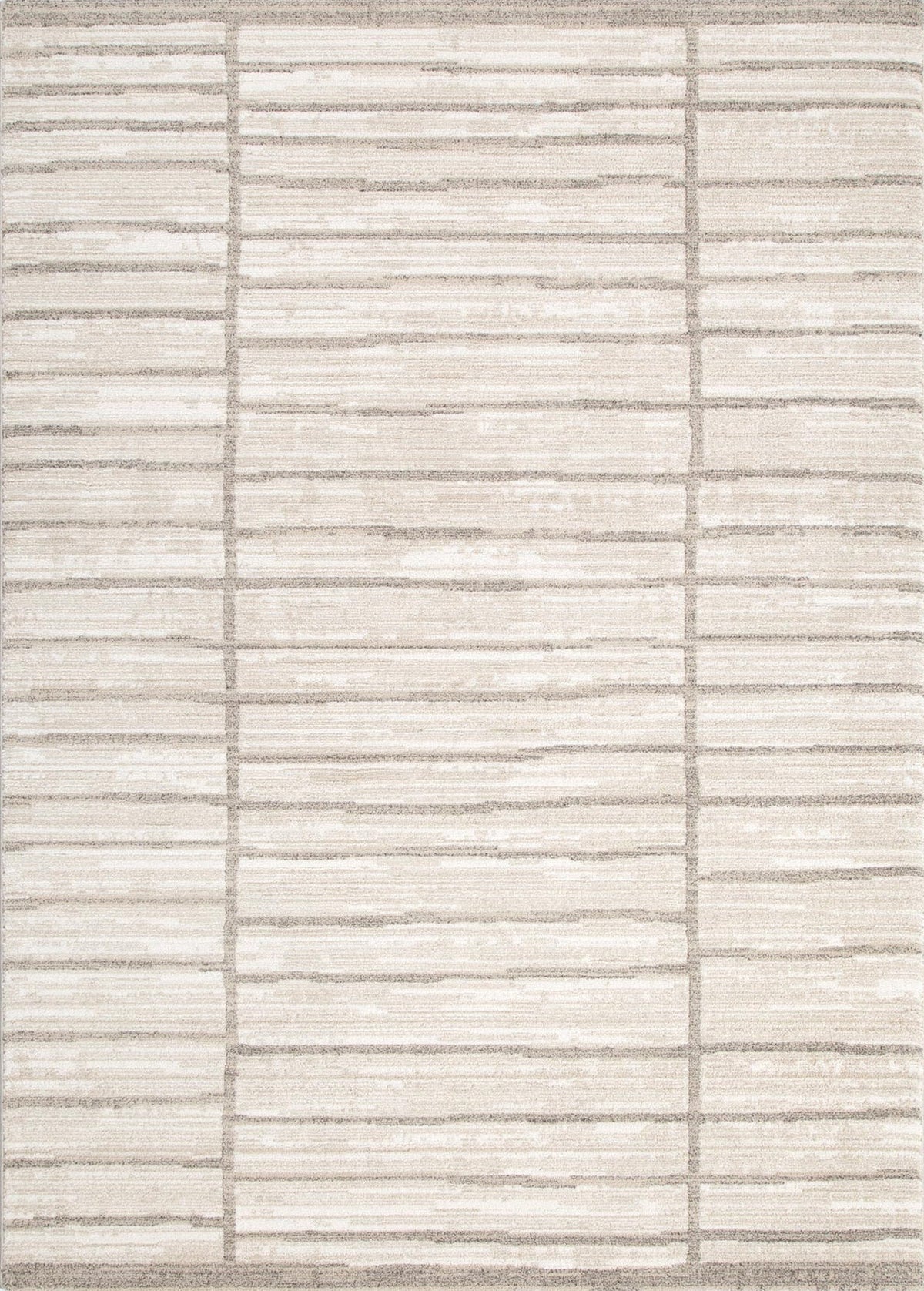 Le Canvas Wren Grey — full rug, top-down view