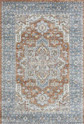 Le Canvas Wynn Indigo — full rug, top-down view