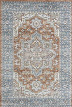Le Canvas Wynn Indigo — full rug, top-down view