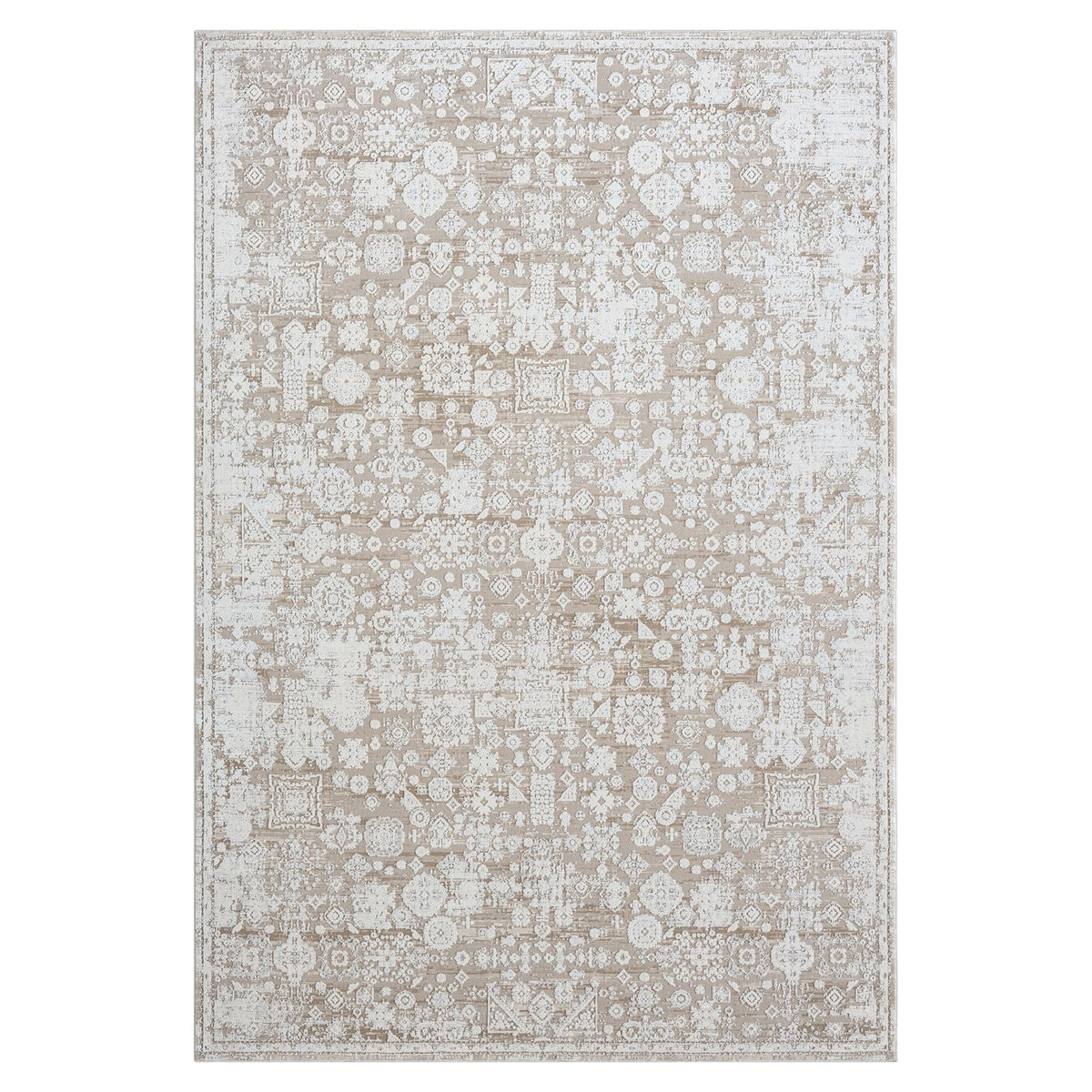 Le Canvas Alina — Cream rug, top-down view