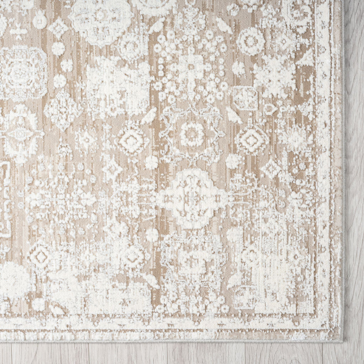 Le Canvas Alina — Cream rug, corner detail