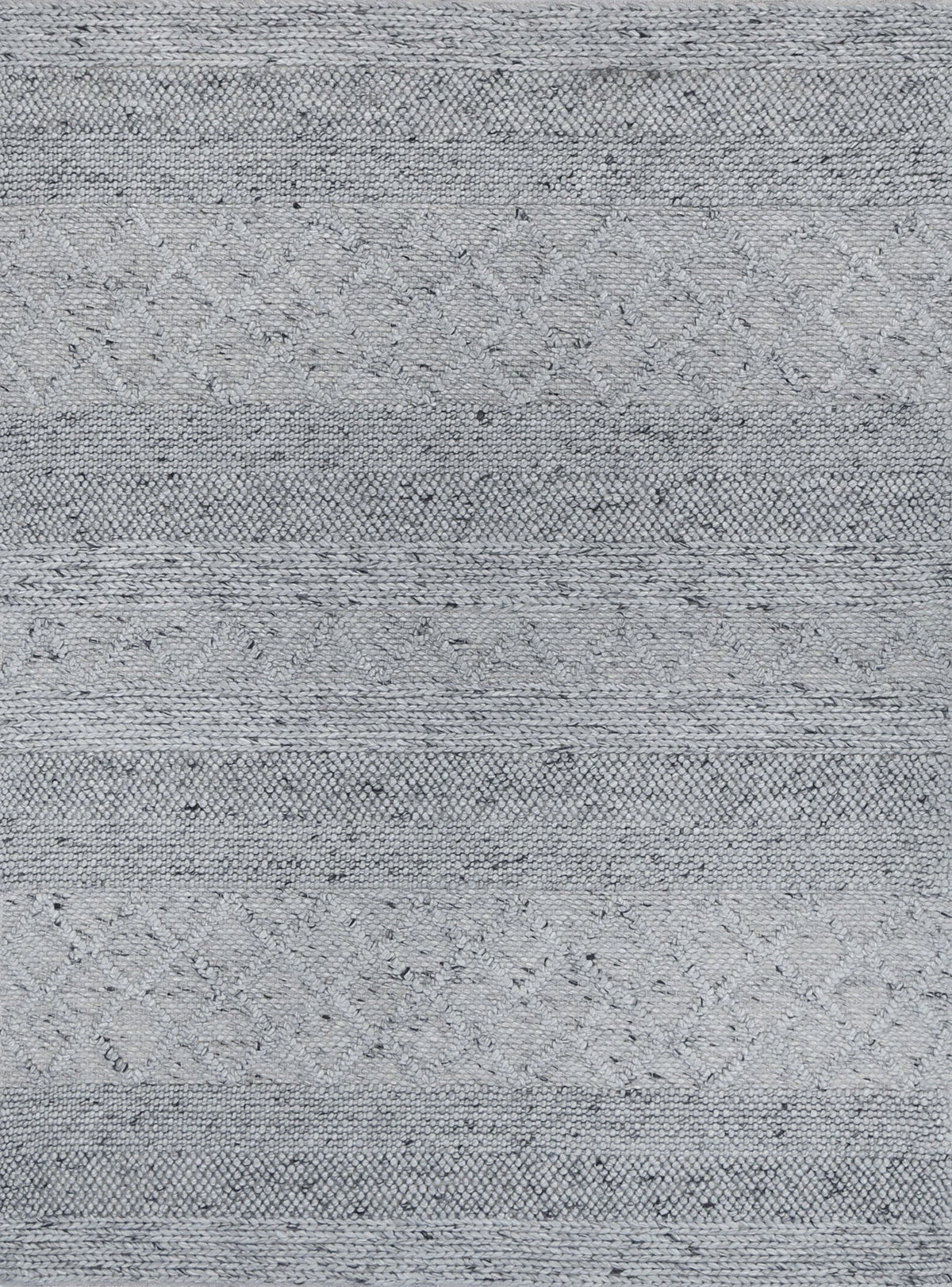Bella Handwoven Wool Grey — FRONT_ON