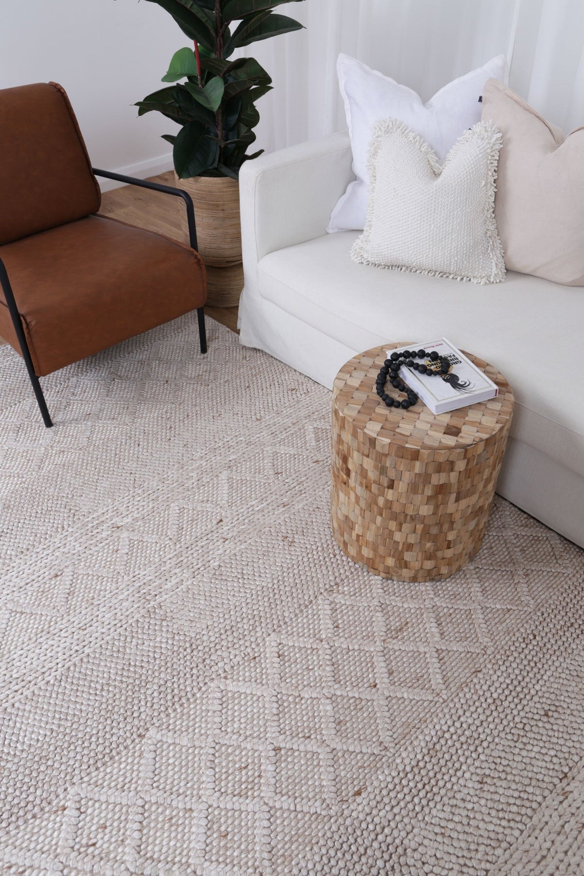 Bella Handwoven Wool Cream Beige — ROOM_LIFESTYLE