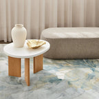 Kale Mist Flow Sage & Grey Rug Green Blue — ROOM_LIFESTYLE
