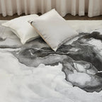 Befa Marble Ink Black & Grey Rug Grey Black — ROOM_LIFESTYLE