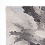 Milas Rug Marble Bloom Design In Grey & Cream Grey — DETAIL